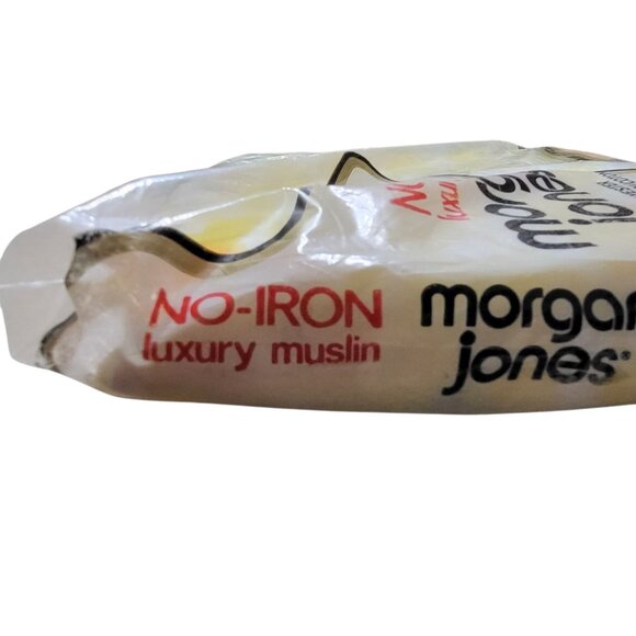 Morgan Jones Twin Fitted Sheet Vtg Floral Multicolor Muslin No Iron New - Picture 10 of 13